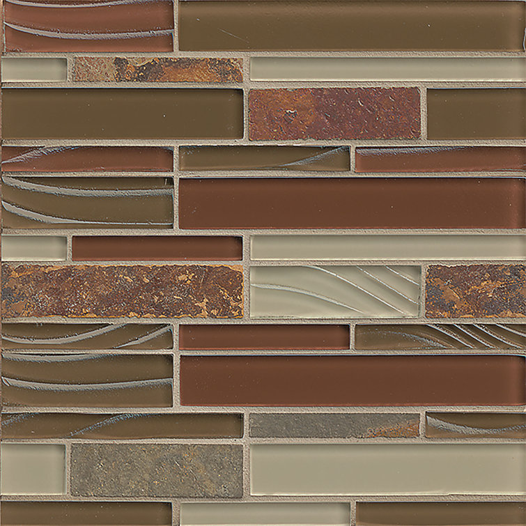 Bedrosians Queenstown Glass Linear Mosaic Wall & Floor Tile Wayfair